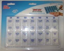 Pill Organizer, One-Day-At-A-Time, Medium, 7 Day