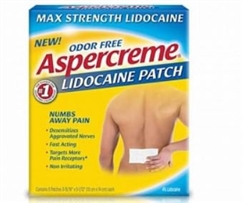 Topical Pain Relief Aspercreme 4% Strength Lidocaine Patch 5/BX