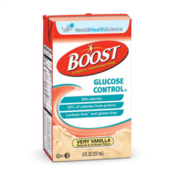Boost Glucose Control Oral Supplement, Vanilla Flavor, Ready to Use, 8 oz. Container, 27/CS