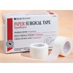 Surgical Adhesive Paper Tape, 2" x 10 yd, White, Lightweight, 6/BX