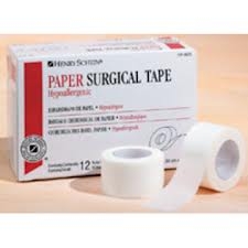 Surgical Adhesive Paper Tape, 2" x 10 yd, White, Lightweight, 6/BX