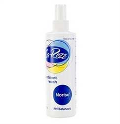 Ca-Rezz NoRisc Rinse-Free Incontinence Cleanser Liquid 8 oz. Pump Bottle, Scented, 36/CS