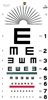 Illiterate Hanging Eye Chart, 20' Distance, 22" x 11"
