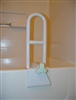 Bathtub Grab Bar sunmarkÂ® 6W X 14H Inch White