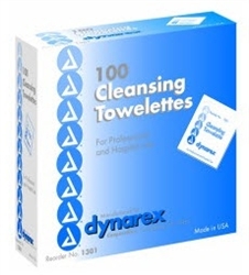 Cleansing Towelettes 5 X 7" Individual Packet, Alcohol, 100/BX 10BX/CS