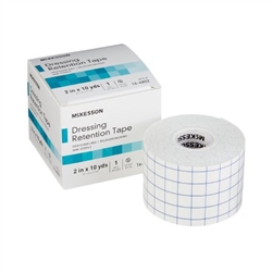 McKesson Dressing Retention Tape, Nonwoven Fabric/Printed Release Paper, 2" x 10 Yard, White, NonSterile