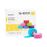 Cohesive Bandage, McKesson, 1" X 5 Yard, Self-adherent Closure, Purple/Pink/Green/Light Blue/Royal Blue/Red, 30/CS