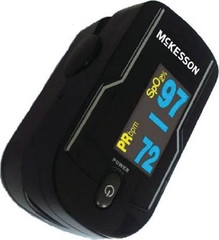 McKesson Handheld Finger Pulse Oximeter, Battery Operated, Without Alarm