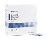 Denture Cleaner Tablets, Antibacterial, 40/bx, 12bx/Cs