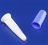 Catheter Plug, Sterile, White Plug, Blue Cap, Plastic, 50/CS