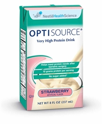 Resource Optisource, Strawberry, 8 oz, 27/case