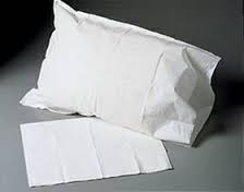Pillowcase, White, Standard, 21"x30", Disposable, 100/CS