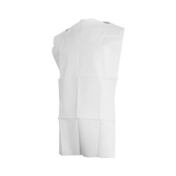 McKesson Disposable Bibs, Tie Closure, 16" x 32", Poly/Tissue, White, 300/CS