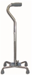 Quad Cane SunmarkÂ® Aluminum 29-1/2 to 38 Inch Chrome, Large Base