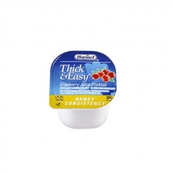 Thick & Easy Thickened Beverage, 4 oz. Portion Cup, Cranberry, Ready to Use, Honey Consistency, 24/CS