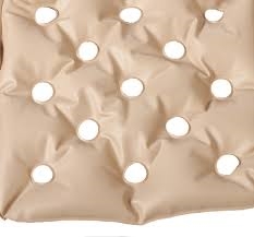 Waffle Standard Seat Cushion, 19" x 19" x 1-1/2", Air Cells, Beige