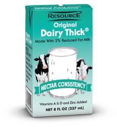 Resource, Dairy Thickened Beverage, Original, 8 oz, Ready-To-Use (Nectar Consistency), 27/case