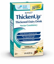 Resource, Dairy Thickened Beverage, Vanilla, 8 oz, Ready-To-Use (Nectar Consistency), 27/case
