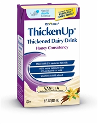 Resource, Dairy Thickened Beverage, Vanilla, 8 oz, Ready-To-Use (Honey Consistency), 27/case