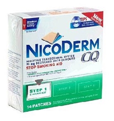 Stop Smoking Aid Nicoderm, CQ 21 mg Strength, Transdermal Patch, 14/PK