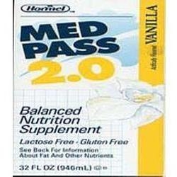 Med Pass 2.0 Oral Supplement, Vanilla, 32 oz. Box, Ready to Use, 12/CS