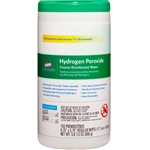 Clorox Hydrogen Peroxide Wipes, 6.75 x 5.75, 155/Canister