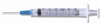 PrecisionGlide Syringe with Hypodermic Needle, 3 mL, 25 Gauge, 5/8" Detachable Needle Without Safety , 100/BX