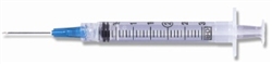 PrecisionGlide Syringe with Hypodermic Needle, 3 mL, 25 Gauge, 5/8" Detachable Needle Without Safety , 100/BX