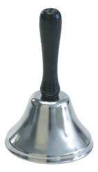 Handle Held Call Bell, Wooden Handle/Steel Bell, 4" High