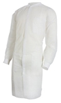 Lab Coat, White, Large to X-Large, Long Sleeves, Knee Length, 30/CS
