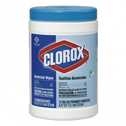 Clorox Healthcare Bleach Germicidal Wipes, 70/CN, 6 CN/CS