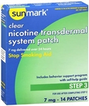 Stop Smoking Aid Sunmark, 7 mg Strength, Transdermal Patch, 14/BX