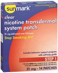 Stop Smoking Aid Sunmark, 21 mg Strength, Transdermal Patch, 14/BX