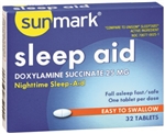 Sleep Aid Sunmark, 25 mg Strength, 32/BX