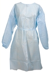 Medi-Pak Performance Fluid-Resistant Gown, One Size Fits Most, Blue, Elastic Cuff, Adult, Disposable, 50/CS