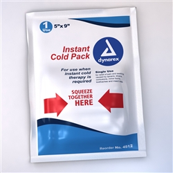 General Purpose Instant Cold Pack, Disposable, 5" x 9", 24/CS