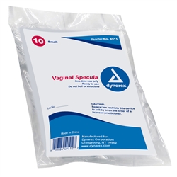 Vaginal Speculum, Disposable, Small, 100/CS