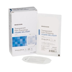 Transparent Film Dressing McKesson 2-3/8 X 2-3/4 Inch Frame Style Delivery Octagon Sterile 100/Bx