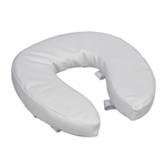 Toilet Seat 2" Raised Cushion, White