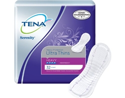 Tena Pad Serenity, Ultra Thins, Heavy Protection, 32/PK, 4PK/CS