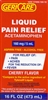 Acetaminophen Pain Relief Liquid, Cherry Flavor,160mg, 16 oz, Compares to Tylenol Liquid