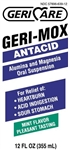 Geri Mox Antacid Liquid, 12 oz, Mint Flavor, Compares to Maalox, 12/CS