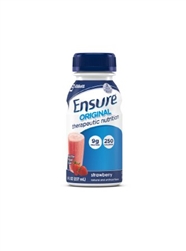 Ensure Original Therapeutic Nutrition Oral Supplement, Strawberry, 8 oz. Bottle, Ready to Use, 24/CS