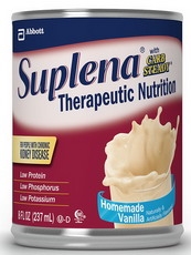 Suplena with Carb Steady Oral Supplement/Tube Feeding Formula, Vanilla, 8 oz. Can, Ready to Use, 24/CS