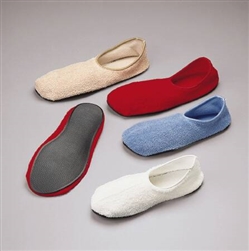 Slippers, non-skid, Blue, Below the Ankle, Adult Medium