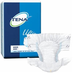 Tena Brief Ultra, 48-59" Large, Blue, Moderate-Heavy Absorbency, 40/PK, 2PK/CS