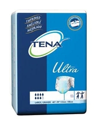 Tena Fitted Brief, Ultra, Super Absorbency, 48-59" Large, 12/PK, 6PK/CS