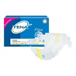 Tena Brief Flex, Maxi, Size 16, 33-50", Large, Heavy/Moderate Absorbency, 22/PK, 3PK/CS