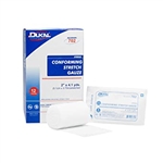 Dukal Conforming Bandage, Polyester/Rayon, 1-Ply, 2" x4-1/10 Yard, Roll Shape, Sterile, 12/BG