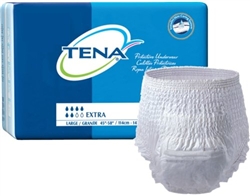Tena Protective Underwear Pull On, Extra Absorbency, 45-58" Large, 16/PK, 4PK/CS